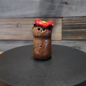 Charming Ceramic Cat Figurine, Sculpture, Cat Pottery Figurine, Ceramic Cat Art